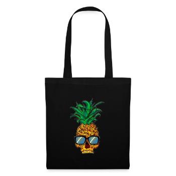 Skull Pineapple Gift Idea Fun Pineapple Skull - Tote Bag - black - Front