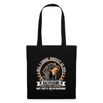 Teckel Teckel Teckel Teckel Cadeau - Sac en tissu - noir - Devant