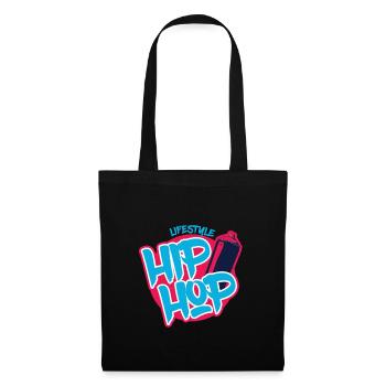 Hip-hop lifestyle rap rapper old school hip hop - Stoffbeutel - Schwarz - Vorne