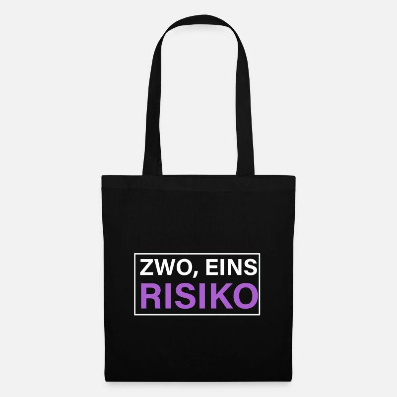 Zwo eins risiko schwarz - Stoffbeutel - Schwarz