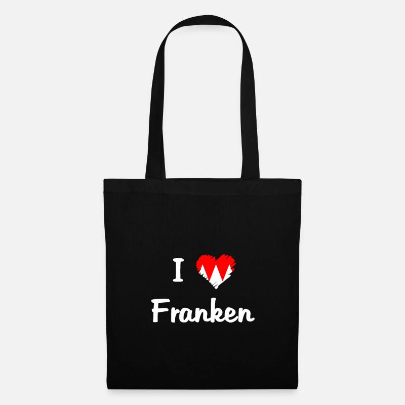 Ich liebe Franken. - Stoffbeutel - Schwarz