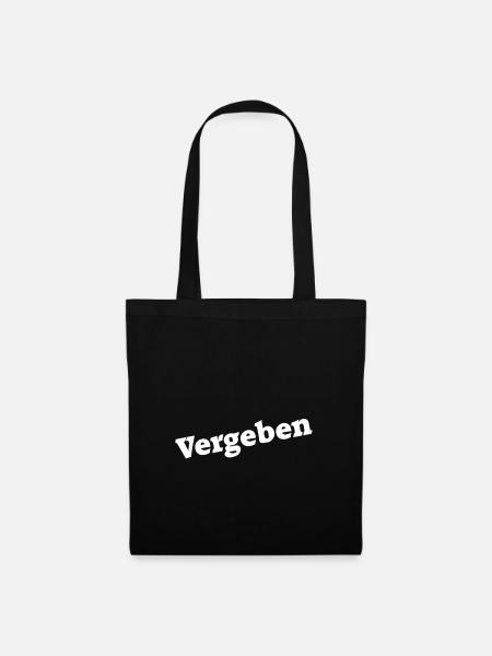 Vergeben - Stoffbeutel - Schwarz