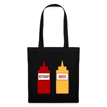 Mayo Ketchup - Sac en tissu - noir - Devant