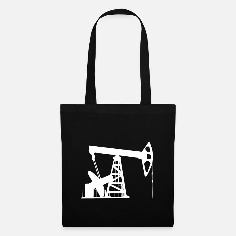 A big machine for drilling for oil - Tote Bag - black