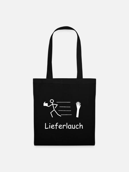 Lieferlauch - Stoffbeutel - Schwarz