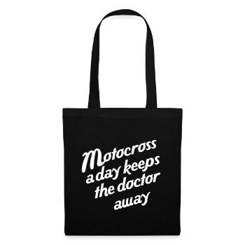 motocross saying funny - Tote Bag - black - Front