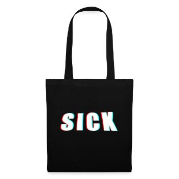 SICK SHIRTS - Stoffbeutel - Schwarz - Vorne