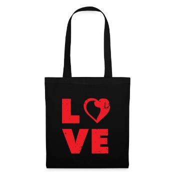 chien amour de chien propriétaire de chien amoureux des chiens chiens - Sac en tissu - noir - Devant