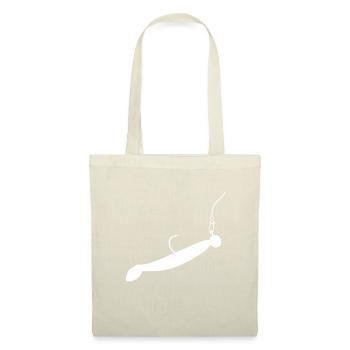 Gummifisch Zander Softbait Montage Angler t shirt - Stoffbeutel - Natur - Vorne