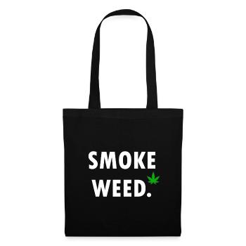 Cannabis Smoking Grinder Weed Smoking Weed Weed Gift - Tote Bag - black - Front