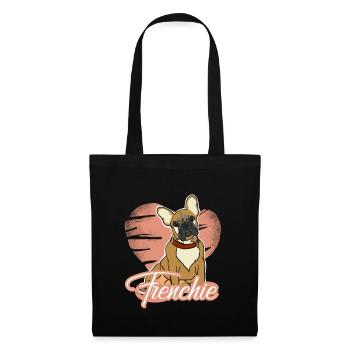 I Love French Bulldogs - Sac en tissu - noir - Devant