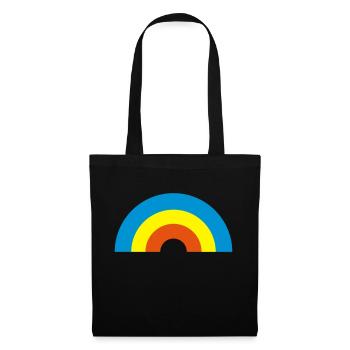 Regenbogen - Stoffbeutel - Schwarz - Vorne
