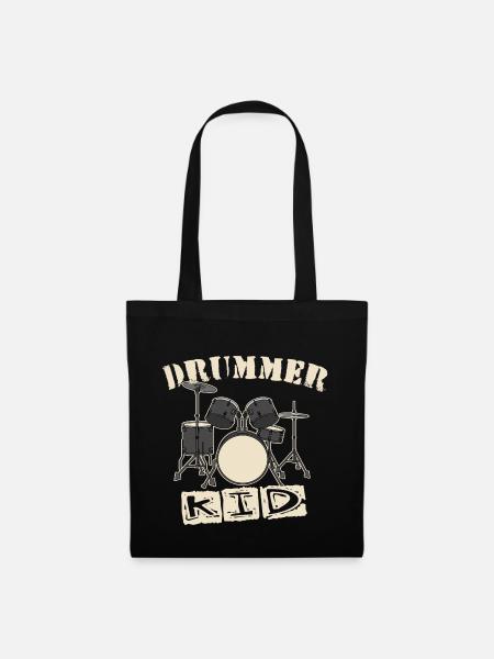 Drummer Kid - Tote Bag - black