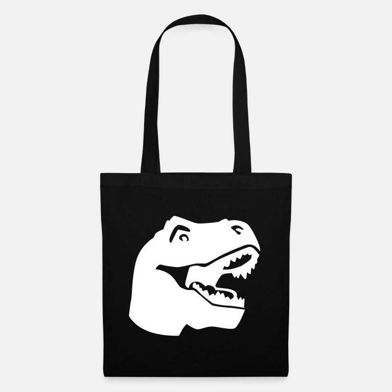 T-Rex - Stoffbeutel - Schwarz