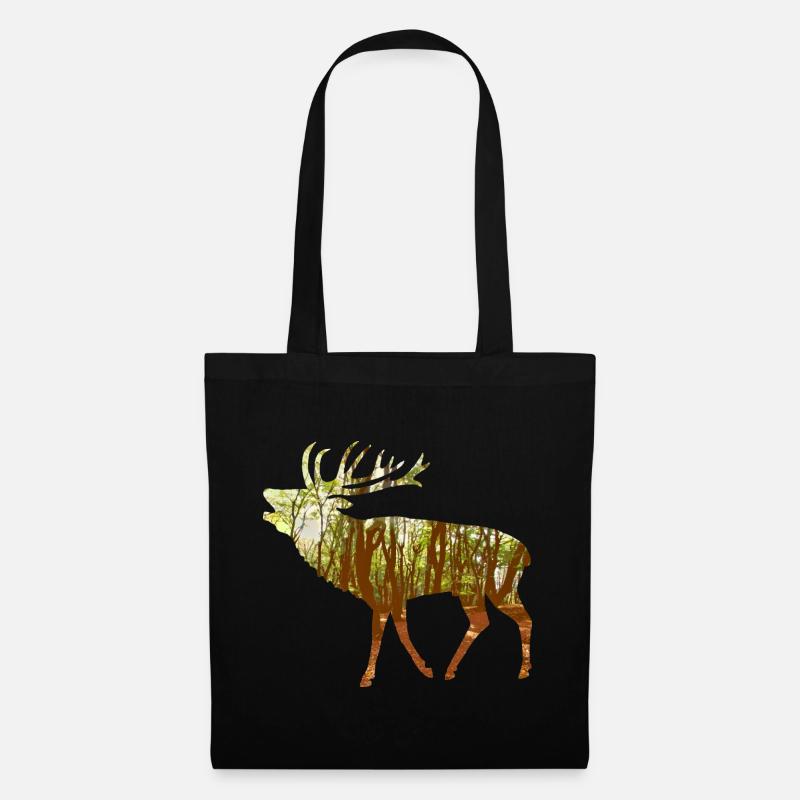 deer - Tote Bag - black