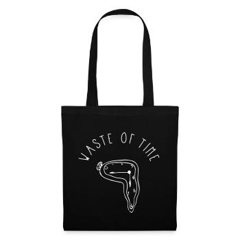Waste Of Time - Stoffbeutel - Schwarz - Vorne