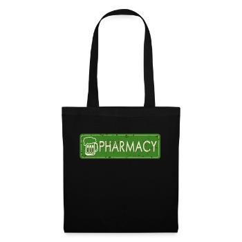 alcool biere chope humour pharmacy pharmacie panne - Sac en tissu - noir - Devant