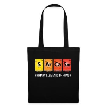 Mendeleevs SArCaSm - Primäre Elemente des Humors - Stoffbeutel - Schwarz - Vorne
