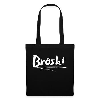 Broski Design cool blanc - Sac en tissu - noir - Devant