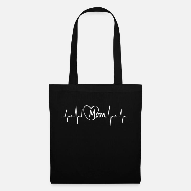 I Love Mom - Stoffbeutel - Schwarz