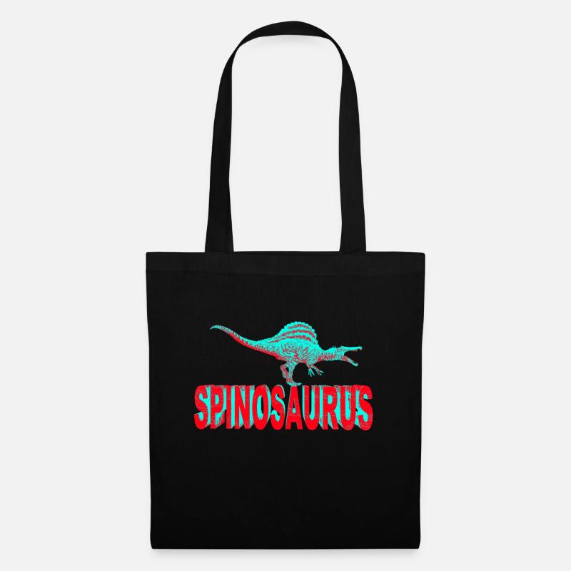 Dinosaurier Spinosaurus - Stoffbeutel - Schwarz