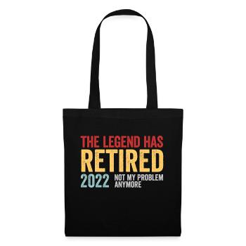 Funny Retirement The Legend Has Retired 2022 - Tote Bag - black - Front