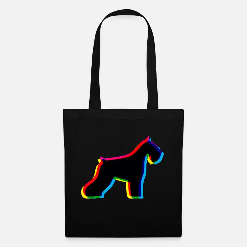 CMYK Schnauzer - Stoffbeutel - Schwarz