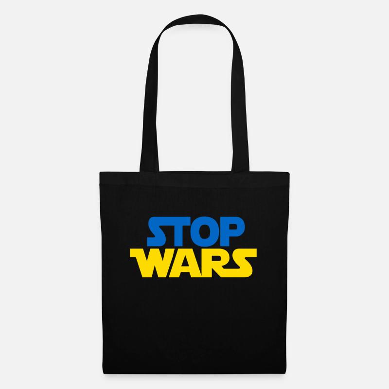 STOP WARS UKRAINE - Stoffbeutel - Schwarz