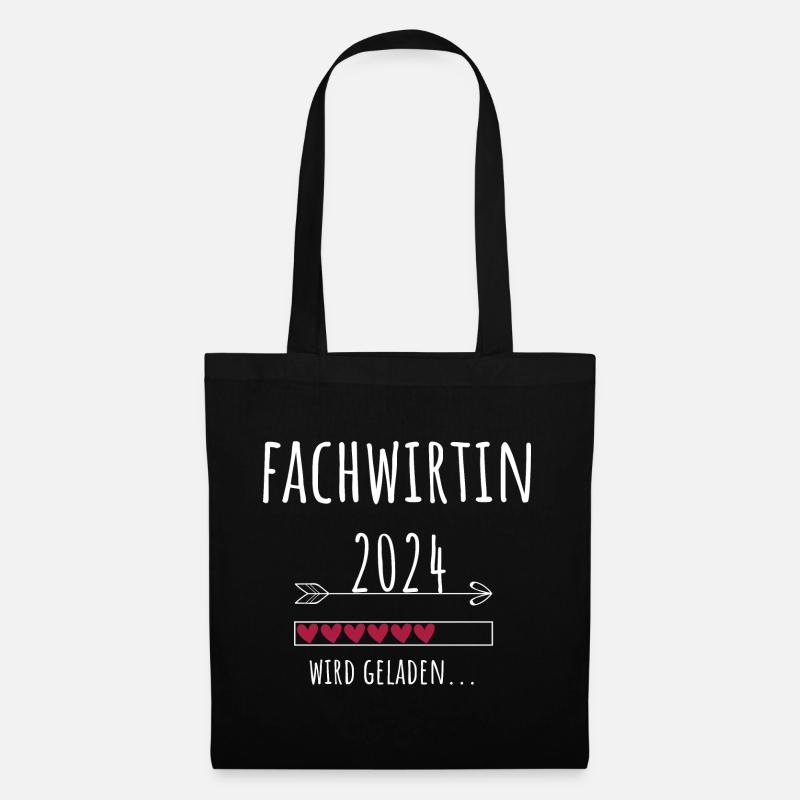 Fachwirtin 2024 wird geladen Fachwirt Abschluss - Stoffbeutel - Schwarz