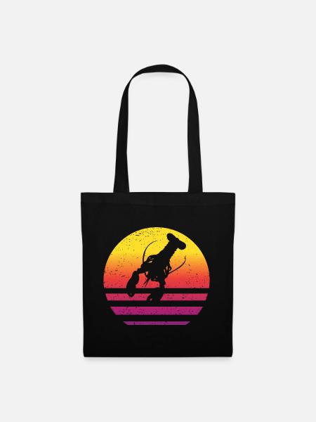 Lobster Retro Style Vintage - Tote Bag - black
