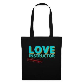 Love instructor for women only - Sac en tissu - noir - Devant