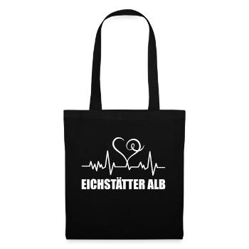 Heartbeat Eichstätter Alb - Stoffbeutel - Schwarz - Vorne