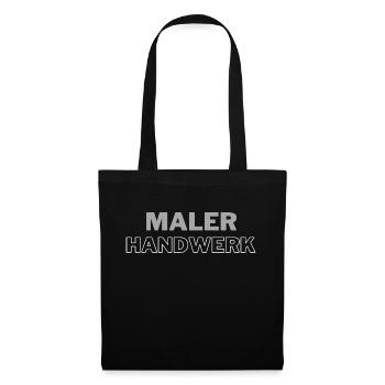 MALER HANDWERKER - Stoffbeutel - Schwarz - Vorne