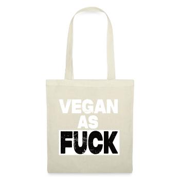 Vegan As Fuck - Stoffbeutel - Natur - Vorne