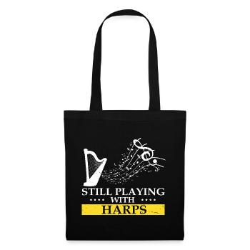 Conceptions de joueurs de harpe pour les conceptions de joueurs de harpe - Sac en tissu - noir - Devant