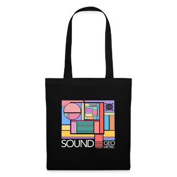 Le Son Géométrique by Cinodrago - Sac en tissu - noir - Devant