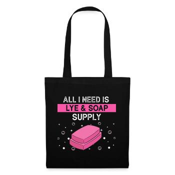 Homemade soap design for oil soap making - Tote Bag - black - Front