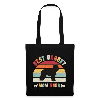 Meilleure maman Barbet jamais amateurs de chiens vintage rétro - Sac en tissu - noir - Devant