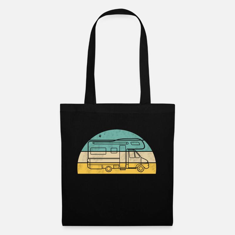 Camping with motorhome - Tote Bag - black