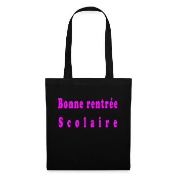 Bonne rentrée scolaire - Sac en tissu - noir - Devant