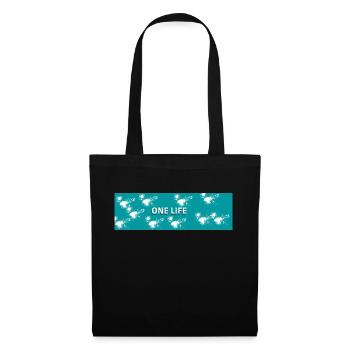 ONE LIFE - Sac en tissu - noir - Devant