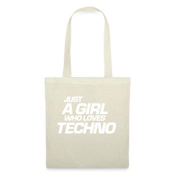 Techno Girl Design - Sac en tissu - nature - Devant