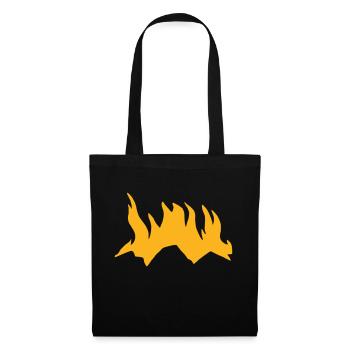Campfire Camping Nature Forest Fire Vector 3 - Tote Bag - black - Front