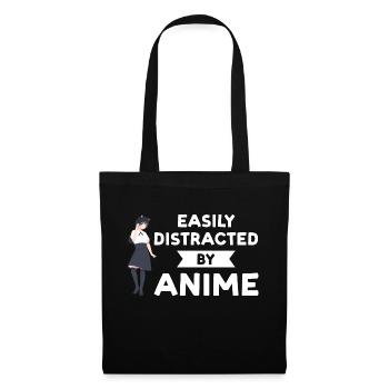 Anime merch Anime Anime Merchandise Geschenk - Stoffbeutel - Schwarz - Vorne