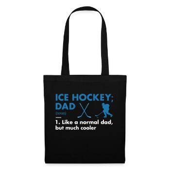 Sport Dad Definition Ice Hockey - Stoffbeutel - Schwarz - Vorne