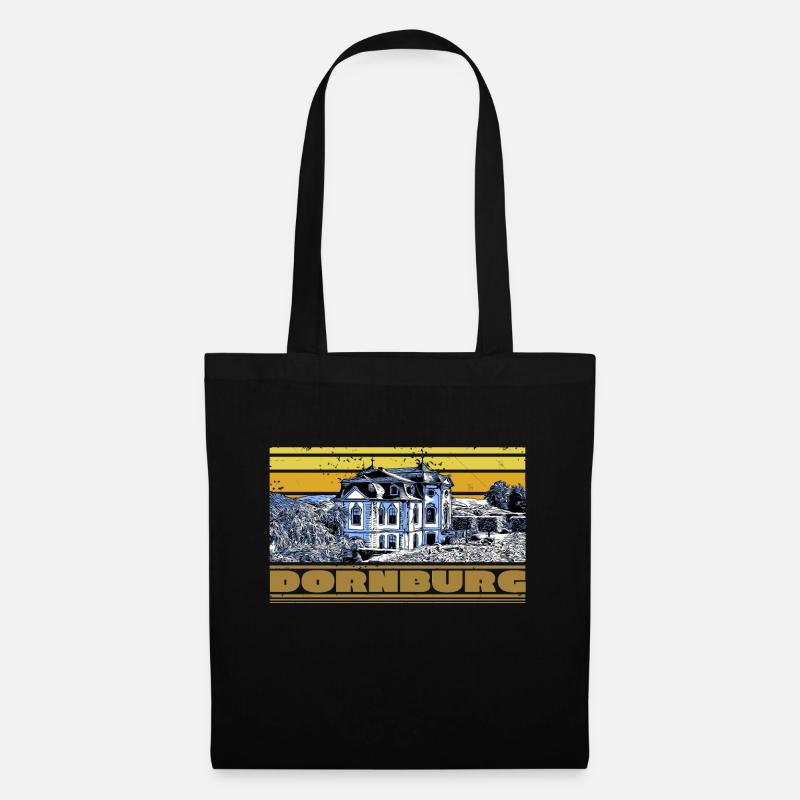Ostthüringen Merch - Dornburger Schlösser I - Stoffbeutel - Schwarz