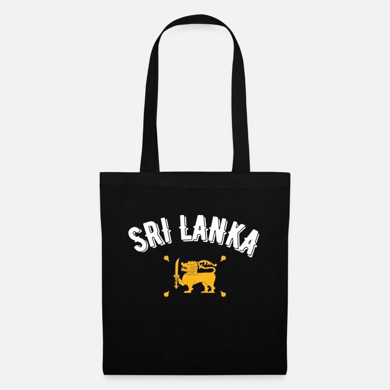 Sri Lanka - Stoffbeutel - Schwarz