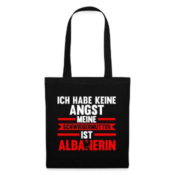 Ich habe keine Angst meine Schwiegermutter ist Alb - Stoffbeutel - Schwarz - Vorne