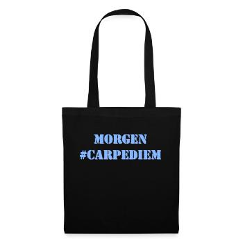 MORGEN - Carpe Diem - Stoffbeutel - Schwarz - Vorne
