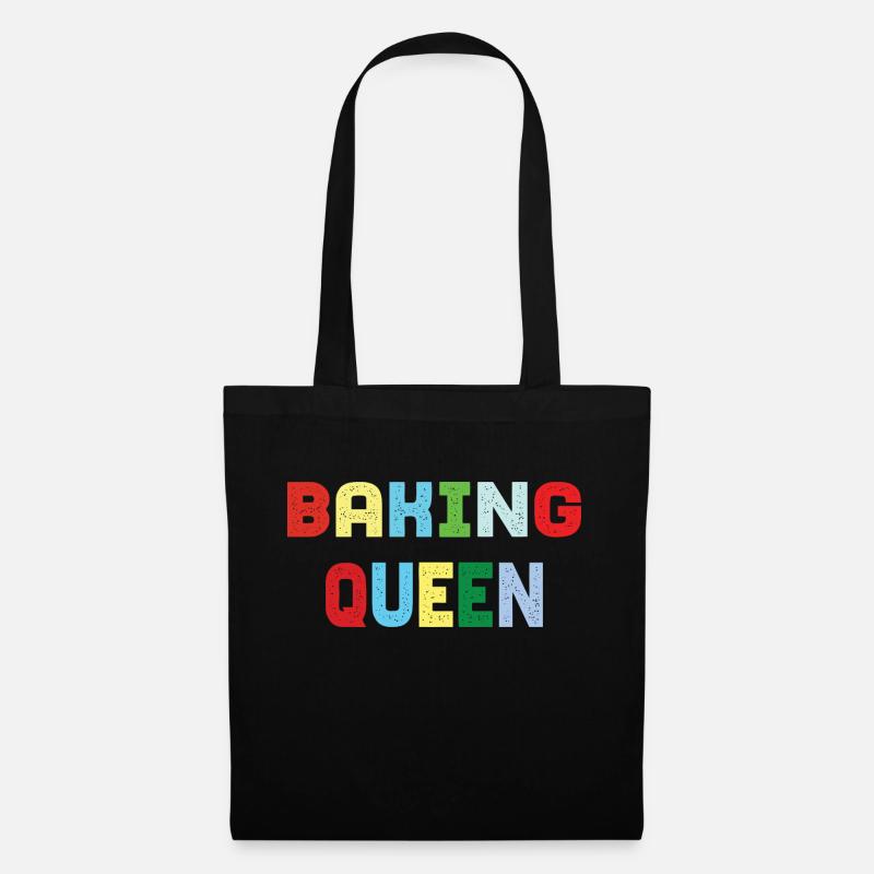 Baking Queen - Stoffbeutel - Schwarz